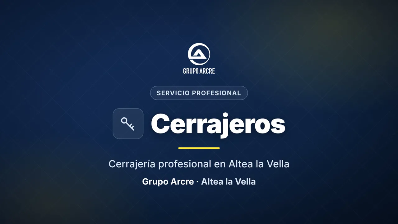 Cerrajería profesional en Altea la Vella